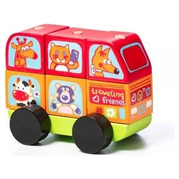 CUBIKA 13197 Minibus šťastná zvířátka