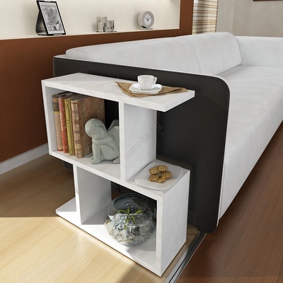 Asir Помощна масичка KARINUS 55, 4x50 cм бяла (AS0551)