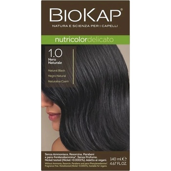 Biosline Biokap farba na vlasy 1.00 Černá přírodní 140 ml