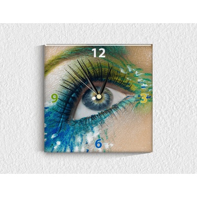 Стъклен стенен часовник 030