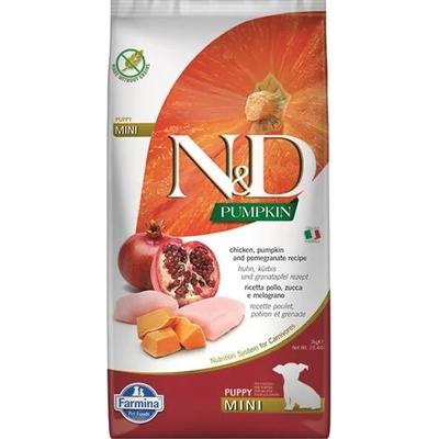 N&D PUMPKIN GF puppy Mini kuře & granátové jablko 7 kg