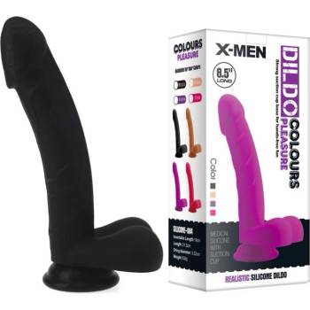 Image 1 of Пенис дилдо с тестиси, колоритна наслада, 21, 5см. - Colours Pleasure Black 4 (XMEN000105)