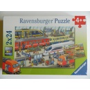 Puzzle Ravensburger Ruch na nádraží 2 x 24 dílků