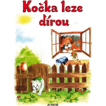 Kočka leze dírou