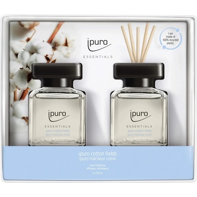Ipuro Sada aroma difuzérů Essentials, Cotton Fields, 2x 50 ml
