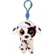 Přívěsek na klíče TY Beanie Boos Clip 8 LUTHER pes 5 cm