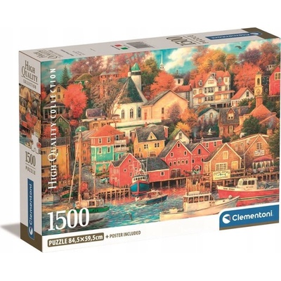 Clementoni High Quality Collection Good Times Harbor Пъзел 1500 броя Изкуство (GXP-910387)