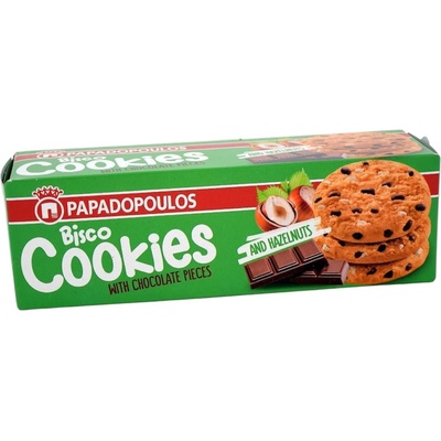 Papadopoulos Пападопулус Биско Лешник с Парченца Шоколад