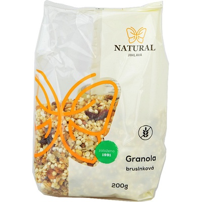 Natural Jihlava Granola bezlepková Čokoládová granola 200 g