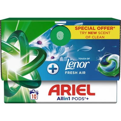 Ariel All in1 Pods Touch of Lenor Fresh Air gelové prací kapsle 10 PD
