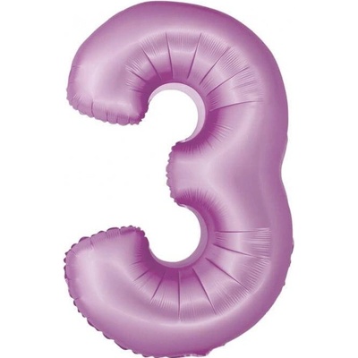 Godan balloons Chytrý fóliový balónek číslo 3 matná levandule 76 cm