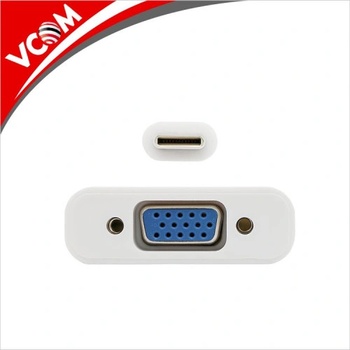 Vention VCom преходник, CU421, USB 3.1 Type-C мъжко - VGA (HD15) женско, Пасивен, бял (CU421)