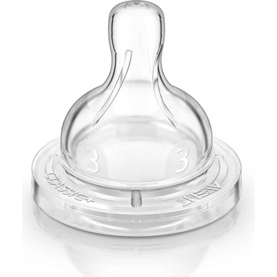 Philips Avent Dudlík Anti-colic/Classic+ 3 střední průtok 3m+ 2 ks – Zboží Dáma