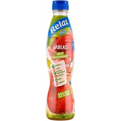 Relax Plus jablko sirup s vitamínmi 0,7 l