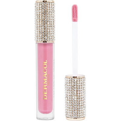 Dermacol Diamond Edition Peptide Lip Glaze ošetrujúci lesk na pery s peptidmi 04 Rose Amber 2,5 ml