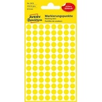Avery-Zweckform Етикет, 8 мм, кръгъл, avery zweckform, жълт, 416 етикета в опаковка 3013 (3013)