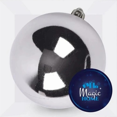 MagicHome Gula 1 ks 15 cm strieborná na vianočný stromček