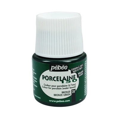Pébéo Barva na porcelán a sklo Porcelaine 150 45 ml zelená bronzová 28