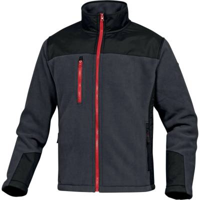 Delta Plus BRIGHTON2 fleece mikina tmavosivá-čierna