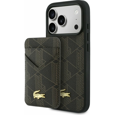Lacoste PVC Blend MagSafe Задний Чехол + Портфейл за iPhone 17 Pro Max Brown Lacoste | Kafyav | МЪЖЕ | UNI