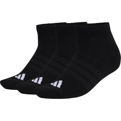 adidas ponožky Cushioned Essentials Low Cut Socks 3 Pair Pack Black/Black/White