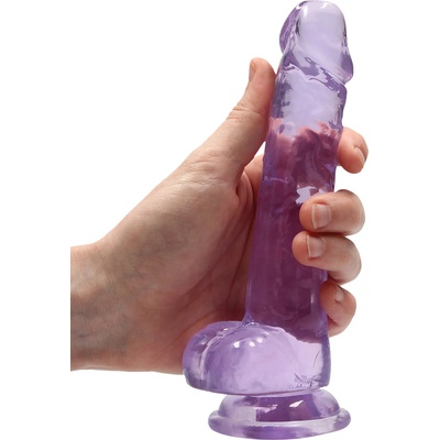 RealRock Realistic Dildo with Balls 7" 17 cm Purple