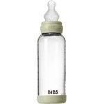 BIBS Стъклена бебешка бутилка Bibs - Със силиконов биберон, 240 ml, Sage (50201250) - baby