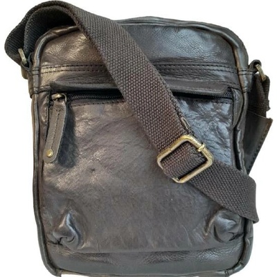 Marta Ponti pánská kožená Crossbody hnědá C260005 .castanho