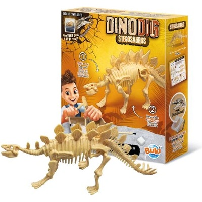 Buki France DinoKIT изкопаеми и скелет на стегозавър