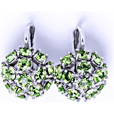 Čištín 36939416 půlkoule s krystalem Swarovski Peridot