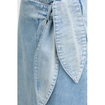 HUGO Дънкова пола hugo в синьо среднодълга със стандартна кройка 50535372 (50535372)