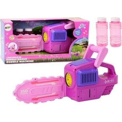 Majlo Toys Detský bublifuk Motorová píla ružový