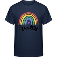 Premium Pride tričko Dúhový dizajn Equality Námornícka pánske
