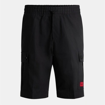 Hugo Къси панталони Hugo Men's Cotton Cargo Shorts - Black 001