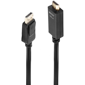 Lindy LNY-36922 : : DisplayPort към HDMI кабел, M-M, 4K30Hz, черен, 2.0 м (LNY-36922)