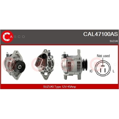 ALTERNATOR 12V 45A CAL47100AS