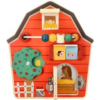 Adam Toys aktívna edukačná tabuľa Farma červená