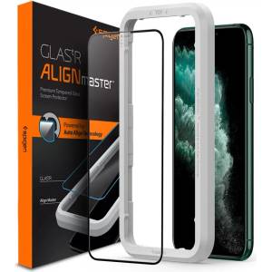 Spigen alm glass fc iphone 11 pro max ЧЕРЕН
