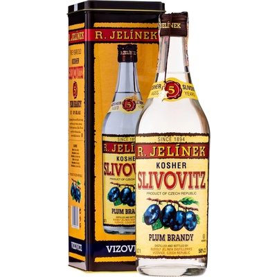 Rudolf Jelínek Slivovica biela Kosher 5y 50% 0,7 l (tuba)