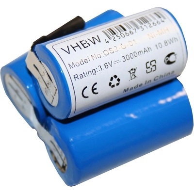 VHBW Батерия за AEG Liliput, 3000 mAh (800103365)