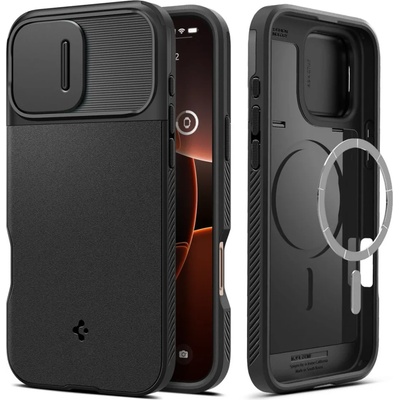 Spigen Optik Armor Apple iPhone 16 Pro Max MagFit Case black (ACS08015)