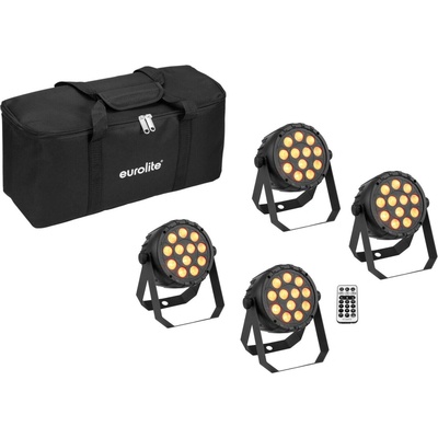 Eurolite Set 4x LED PARty spot RGB/WW s pouzdrem