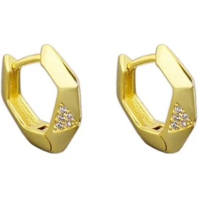 Majya stříbrné náušnice GEBRIELE pozlacené 11752