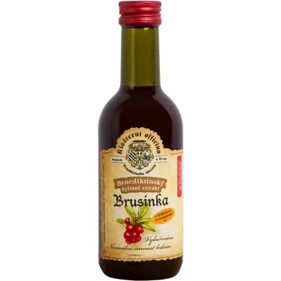 Kláštorná officína Bylinkový sirup brusnica 250 ml