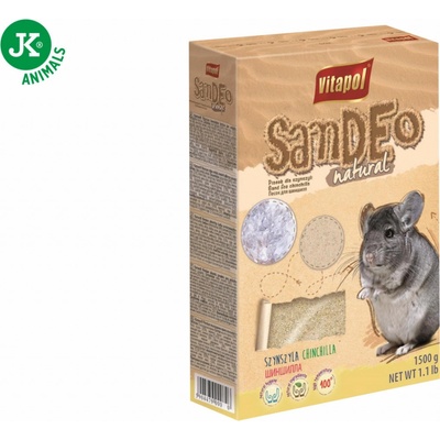 Vitapol písek Sandeo koupací písek pro činčily 1,5 kg – Zbozi.Blesk.cz