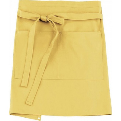 CG Workwear Gastro zástěra Roma s kapsami odolná proti pomačkání kari CGW1262