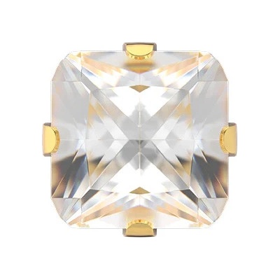 STUDEX Náušnice pro piercing sada Sensitive Cubic Zirkon S748 zlatá