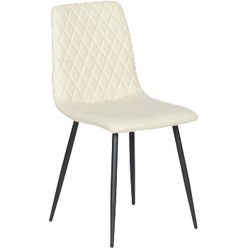 Carmen Трапезен стол monza еко кожа - крем