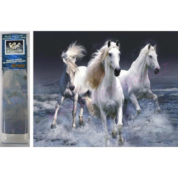 Image 1 of Norimpex - Puzzle Diamant painting: Galloping Whites 30x40cm - 1 - 39 piese