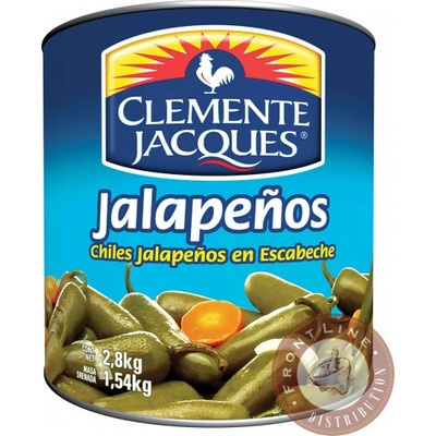 Clemente Jacques Jalapeno papričky celé 2,8kg